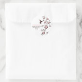 Adressenaufkleber Runder Aufkleber (Tasche)