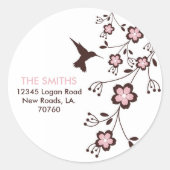 Adressenaufkleber Runder Aufkleber (Vorderseite)