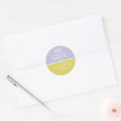 Adressenaufkleber Runder Aufkleber (Umschlag)