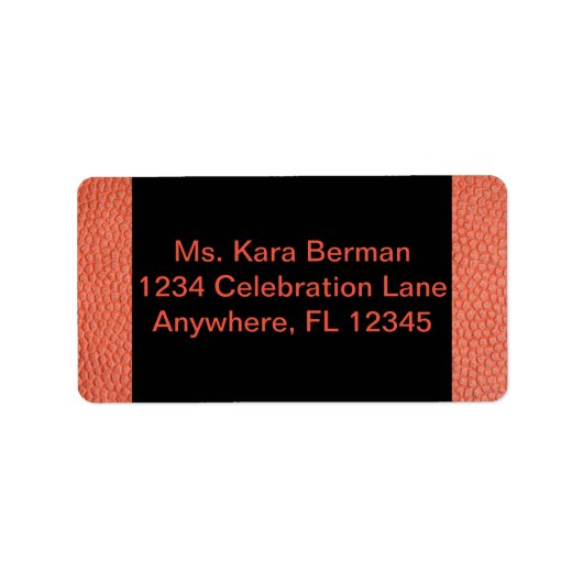 Adressenauflistung für Hoops Adressaufkleber (Vorne)