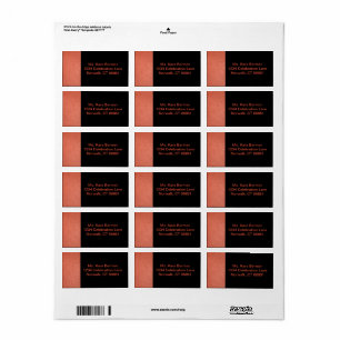 Adressenauflistung II Adressaufkleber