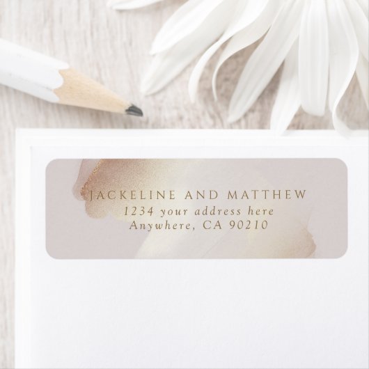 Adressenaufschrift für elegante Pinselstriche und (Insitu)