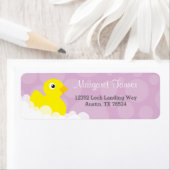 Adressenbeschriftungen - Gummiklebedesign - Lilac (Insitu)