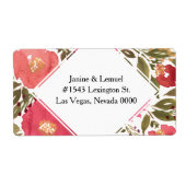 Adressenbezeichnung für Bloom-Blume (Vorne)