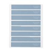 Adressenkennzeichnung im Glacier Lake Blue (Bogen)