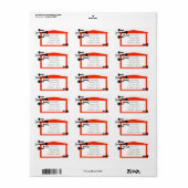 Adressenkennzeichnungen Adressaufkleber (Vorne)