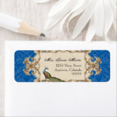 Adressenkennzeichnungen - Blaues Vintages Pfau & E (Insitu)