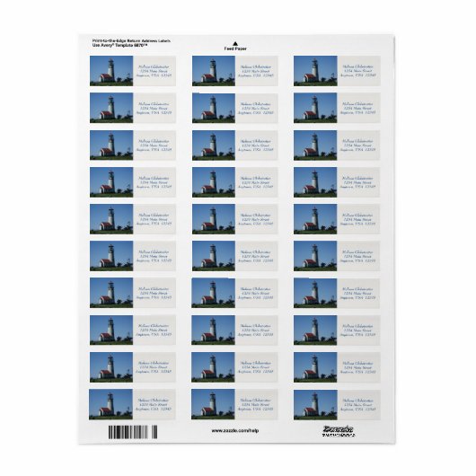 Adressenmarken - Leuchtturm (Vorne)