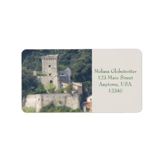 Adressenmarken - Schloss Lerici Adressaufkleber