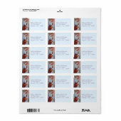 Adressenmarken - Viktorianische Lady Red Adressaufkleber (Vorne)