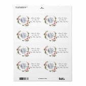 Adressenrückgabezeichen Angel Floral (Vorne)