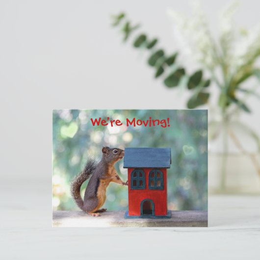 Adressenverschiebung Ankündigungspostkarte (Stehend Vorderseite)