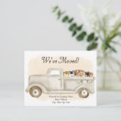 Adressenwechsel, Katzen, Lkw, Postkarte (Stehend Vorderseite)