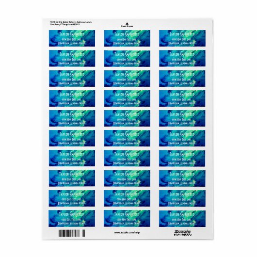 Adressetikett (Vorne)