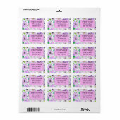 Adressetikett (Vorne)