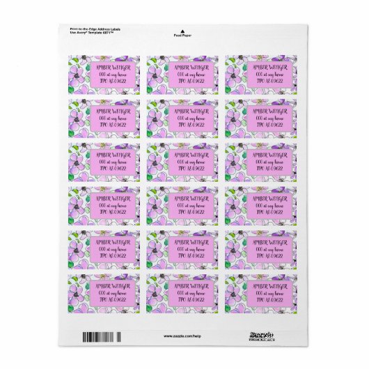 Adressetikett (Vorne)