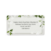 Adressetikett (Vorne)