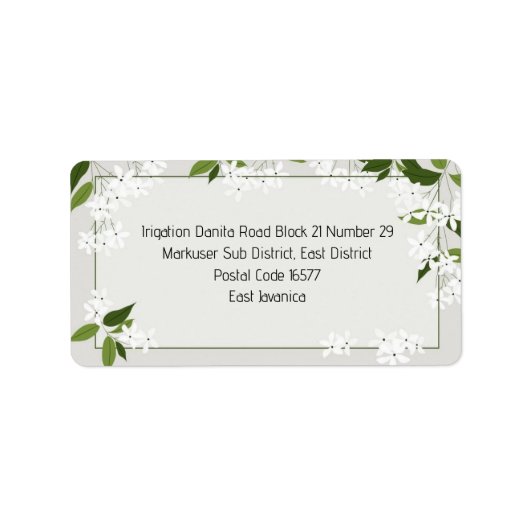 Adressetikett (Vorne)