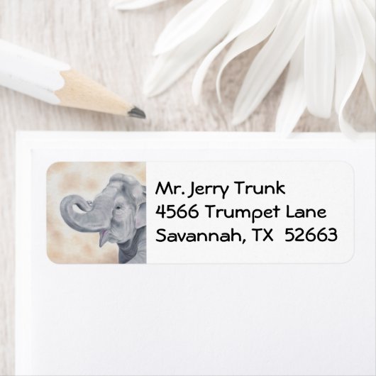 Adressetikett "Asian Elephant" (Insitu)