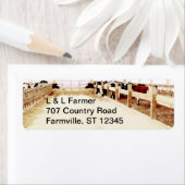 Adressetikett des Bauern (Insitu)