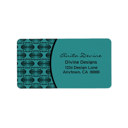 Adressetikett für antike Bögen (Vorne)