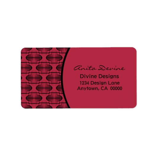 Adressetikett für antike Bögen (Vorne)