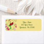 Adressetikett für gestrichene Rose (Insitu)