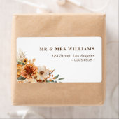 Adressetikett für Herbst-Herbst-Blume (Insitu)