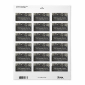 Adressetikett für Snowflakes (Vorne)