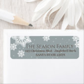 Adressetikett für Snowflakes (Insitu)