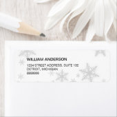 Adressetikett für Winterschneeflocken (Insitu)