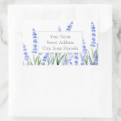 Adressetikett "Lavendel 2" Rechteckiger Aufkleber (Tasche)