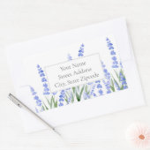 Adressetikett "Lavendel 2" Rechteckiger Aufkleber (Umschlag)