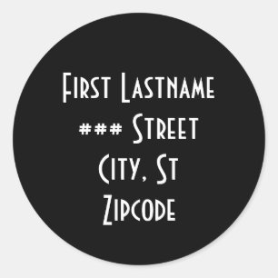 Adressetikett - Personalisierung Runder Aufkleber