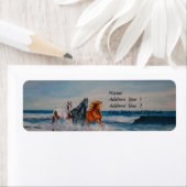 Adressetikett, Pferde im Surfen (Insitu)
