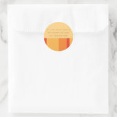 Adressetikett Runder Aufkleber (Tasche)