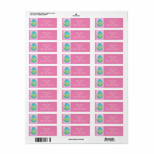 Adressetiketten (Vorne)