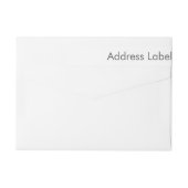 Adressetiketten (Rückseite)