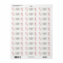 Adressetiketten "Coquelicots"