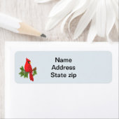 Adressetiketten roter Kardinal (Insitu)