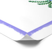 Adressieren eines sukkulenten Envelope-Brautparty Poster (Ecke)