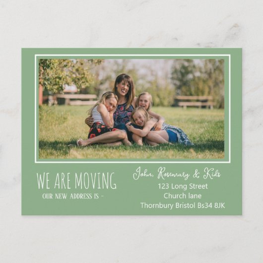 Adresskarte Neu Postkarte (Vorderseite)