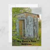 Adresskartenwechsel: Eine Zuhause Ankündigungspostkarte (Vorne/Hinten)
