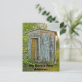 Adresskartenwechsel: Eine Zuhause Ankündigungspostkarte (Stehend Vorderseite)