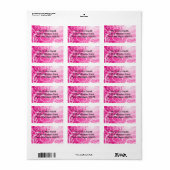 Adresslitern/Herz Adressaufkleber (Vorne)