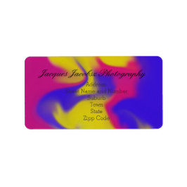 Adresslitern mit Hintergrund für Retro-Gefärbte Kr Adressaufkleber