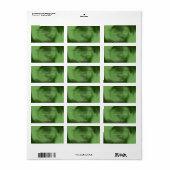 Adresslitern mit Hintergrund für Retro-Gefärbte Kr Adressaufkleber (Vorne)