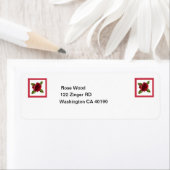 Adresslitern mit Rose-Design (Insitu)