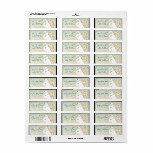 Adressmarken - Great Egret Coastal Beach (Vorne)