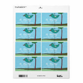 Adressmarken, Niedliche Vögel und Bäume (Vorne)